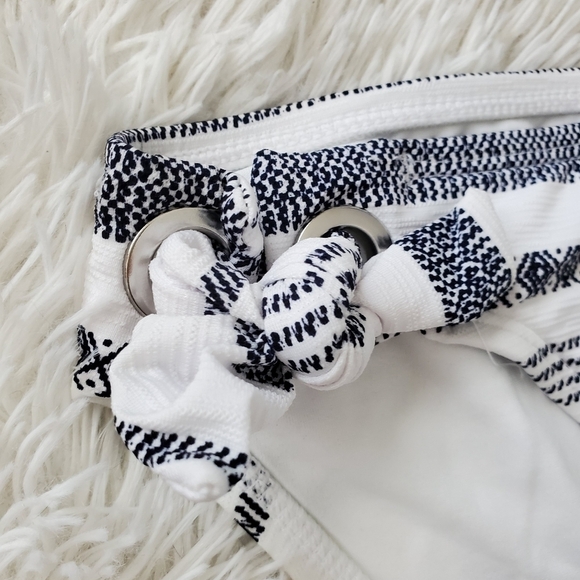 Tommy Bahama Sandbar Stripe Textured Side-Tie Bikini Bottom M NWT - Picture 3 of 4